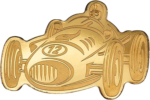 Power Coin Racing Golden Highlights Gold Münze 1$ Palau 2024 von Power Coin