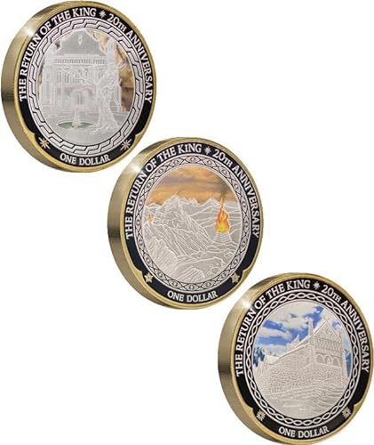 Power Coin Return of The King Lord of The Rings 20 Jahrstag Set 3 X 1 Oz Silber Münzen 1$ New Zealand 2023 von Power Coin