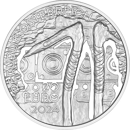 Power Coin Salt Mining White Gold of Hallstatt Silber Münze 20€ Euro Austria 2024 von Power Coin