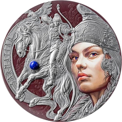 Power Coin Sarmatians Femina Bellator 2 Oz Silber Münze 2000 Francs Cameroon 2024 von Power Coin