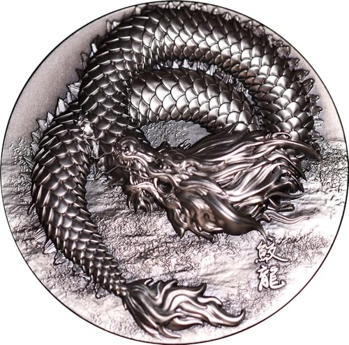 Power Coin Scaled Dragon Spring 5 Oz Silber Münze 18888 Franken Chad 2024 von Power Coin