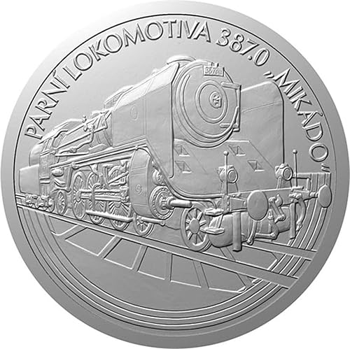 Power Coin Steam Locomotive 387 Mikado On Wheels 1 Oz Silber Münze 1$ Niue 2023 von Power Coin