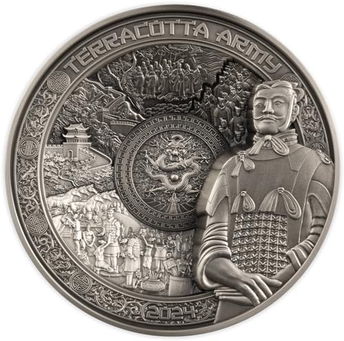 Power Coin Terracotta Army Multiple Layer 1 Kg Kilo Silber Münze 25$ Samoa 2024 von Power Coin