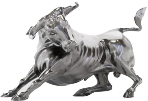 Power Coin Troy The Silver Bull Party Animals Silber Statue von Power Coin