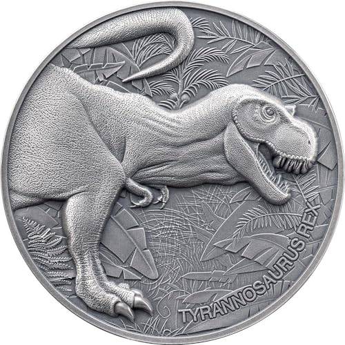 Power Coin Tyrannosaurus Rex Lost World 2 Oz Silber Münze 2000 Francs Cameroon 2024 von Power Coin