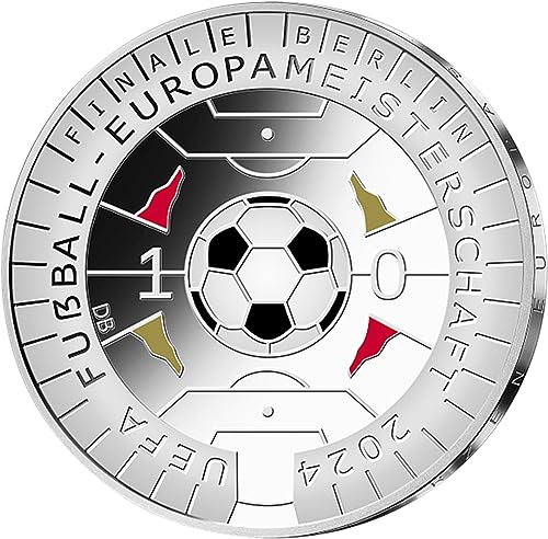 Power Coin UEFA Euro Football Silber Münze 11€ Euro Germany 2024 von Power Coin