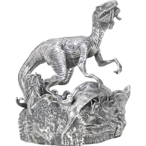 Power Coin Velociraptor Lost World Silber Statue von Power Coin