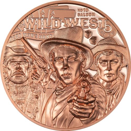 Power Coin Wild West Legends Kupfer Münze 1$ Cook Islands 2024 von Power Coin