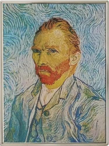 Self Portrait Vincent Van Gogh Famous Paintings 2 Oz Versilberte Kupfermedaille von Power Coin