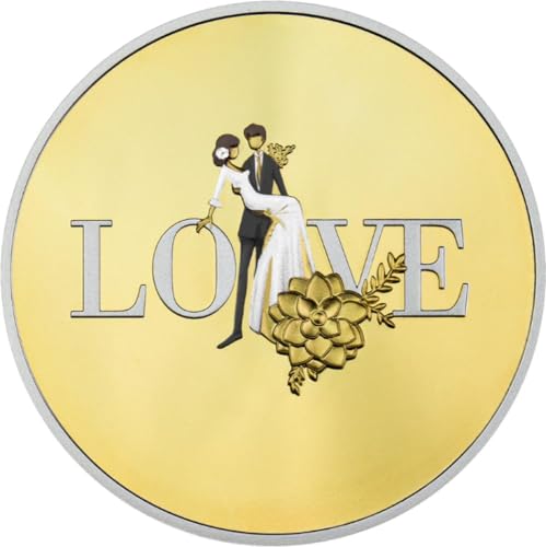 Wedding Coin Liebe Silber Münze 500 Francs Cfa Cameroon 2024 von Power Coin