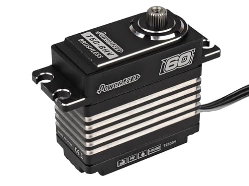 Power HD Brushless High Voltage Digital Servo # T60-BHV Black Silver 8.4V 60kg 0.080sec Power HD Brushless High Voltage Digital Servo # T60-BHV Black Silver 8.4V 60kg 0.080sec von Power HD