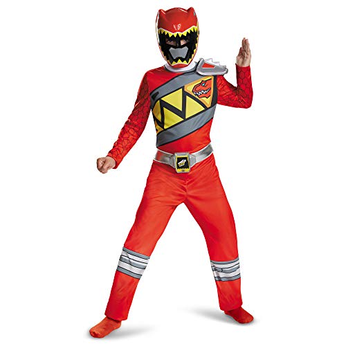 Disguise Red Ranger Dino Charge Classic Costume, Medium (7-8) von Disguise