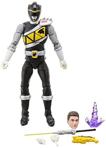 Hasbro Power Rangers Lightning Collection 15 cm große Dino Charge Schwarzer Ranger Premium Action-Figur zum Sammeln mit Accessoires von Power Rangers