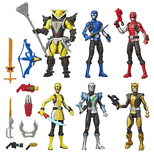 Power Rangers Beast Morphers Actionfigur, 15,2 cm, Multipack, 6 Figuren enthalten, Power Rangers und Bösewicht Spielzeug mit Zubehör, inspiriert von der TV-Show Power Rangers Beast Morphers Actionfigur, 15,2 cm, Multipack, 6 Figuren enthalten, Power Rangers und Bösewicht Spielzeug mit Zubehör, inspiriert von der TV-Show von Power Rangers
