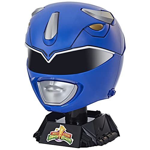 Power Rangers Lightning Collection Mighty Morphin Blauer Ranger Premium-Helm zum Präsentieren und für Cosplay, Multi von Power Rangers