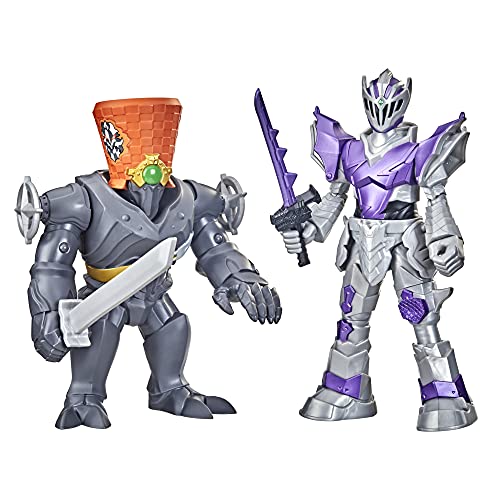 Power Rangers Dino Fury Battle Attackers 2-Pack Void Knight vs. Snageye Martial Arts Kicking Action Figure Toys Inspired by TV Ages 4 and Up von Power Rangers