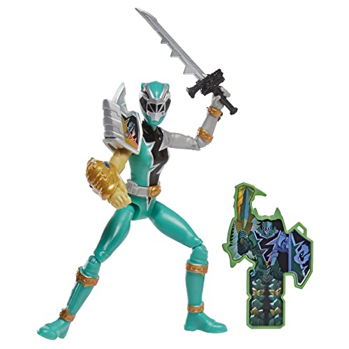 Power Rangers Dino Fury Green Ranger mit Sprint-Ärmel, 15 cm, Actionfigur, Spielzeug, Dino Fury Key, Chromafury Saber, Mehrfarbig Power Rangers Dino Fury Green Ranger mit Sprint-Ärmel, 15 cm, Actionfigur, Spielzeug, Dino Fury Key, Chromafury Saber, Mehrfarbig von Power Rangers