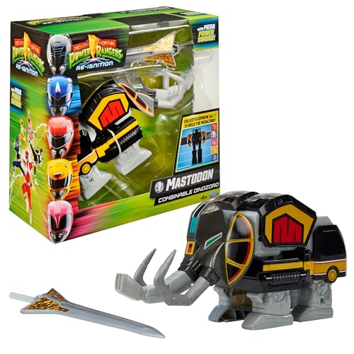Power Rangers - Kollektion Megazord, Zords, kombinierbar, Figur, 20 cm, Modell Mastodon Dinozord, für Kinder ab 4 Jahren, PWG002 Power Rangers - Kollektion Megazord, Zords, kombinierbar, Figur, 20 cm, Modell Mastodon Dinozord, für Kinder ab 4 Jahren, PWG002 von Power Rangers