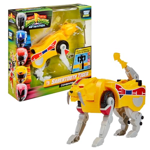 Power Rangers - Kollektion Megazord, Zords, kombinierbar, Figur, 20 cm, Modell Sabertooth Tiger Dinozord, für Kinder ab 4 Jahren, PWG052 Power Rangers - Kollektion Megazord, Zords, kombinierbar, Figur, 20 cm, Modell Sabertooth Tiger Dinozord, für Kinder ab 4 Jahren, PWG052 von Power Rangers