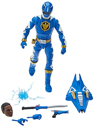 Power Rangers Lightning Collection Dino Thunder Blauer Ranger 15 cm große Premium Action-Figur zum Sammeln mit Accessoires von Power Rangers
