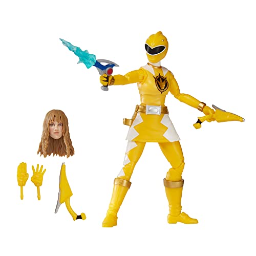 Power Rangers Lightning Collection Dino Thunder Yellow Ranger 15,2 cm Premium Sammelfigur Spielzeug mit Zubehör, ab 4 Jahren von Power Rangers