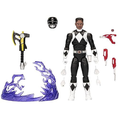 Power Rangers Lightning Collection Remastered Mighty Morphin Black Ranger Actionfigur, Spielzeug für Jungen und Mädchen ab 4 Jahren von Power Rangers