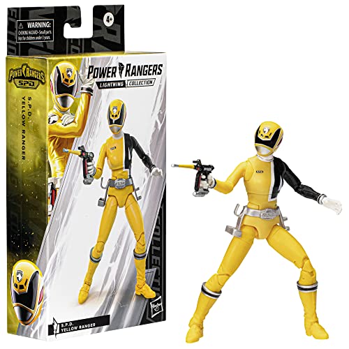 Power Rangers Lightning Collection S.P.D. Yellow Ranger 15,2 cm Premium Sammelfigur Spielzeug mit Zubehör, Kinder ab 4 Jahren von Power Rangers