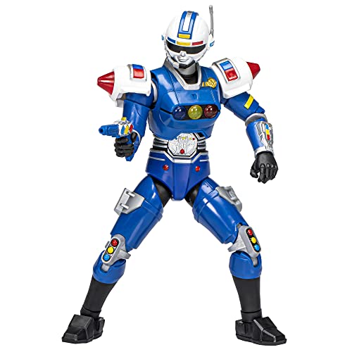 Power Rangers Lightning Collection Turbo Blue Senturion, 16, 8 cm große Action-Figur, F8205, Multi von Power Rangers