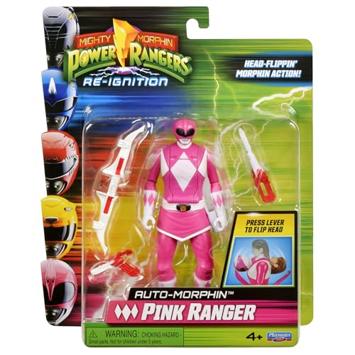 Power Rangers Mighty Morphin Auto-Morphin Pink Ranger Actionfigur Power Rangers Mighty Morphin Auto-Morphin Pink Ranger Actionfigur von Power Rangers