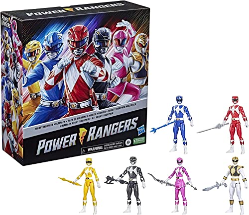 Mighty Morphin Power Rangers Multi-Figuren, 30,5 cm, Sammelset Hasbro, 6 Stück von Power Rangers