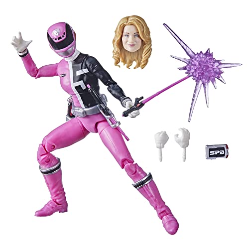 Power Rangers Lightning Collection S.P.D. Pink Ranger 15 cm große Premium Action-Figur zum Sammeln mit Accessoires von Power Rangers