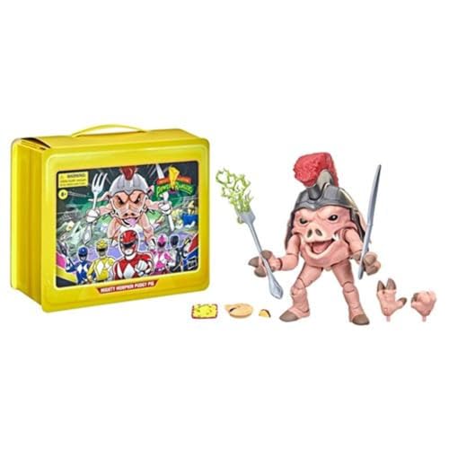 Power Rangers Lightning Collection Mighty Morphin Pudgy Pig 15 cm Premium Figur zum Sammeln in Einer Sonder-Edition Lunchbox Verpackung F04945L1 von Power Rangers