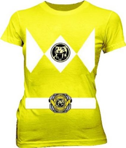 Power Rangers gelb Ranger Kostüm gelb Junior T-Shirt (Junior Small) von Power Rangers
