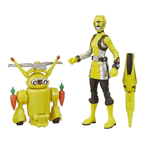 Power Rangers Hasbro Beast Morphers - Yellow Ranger & Morphin Jax Beastbot Action Figures (E8087) von Power Rangers