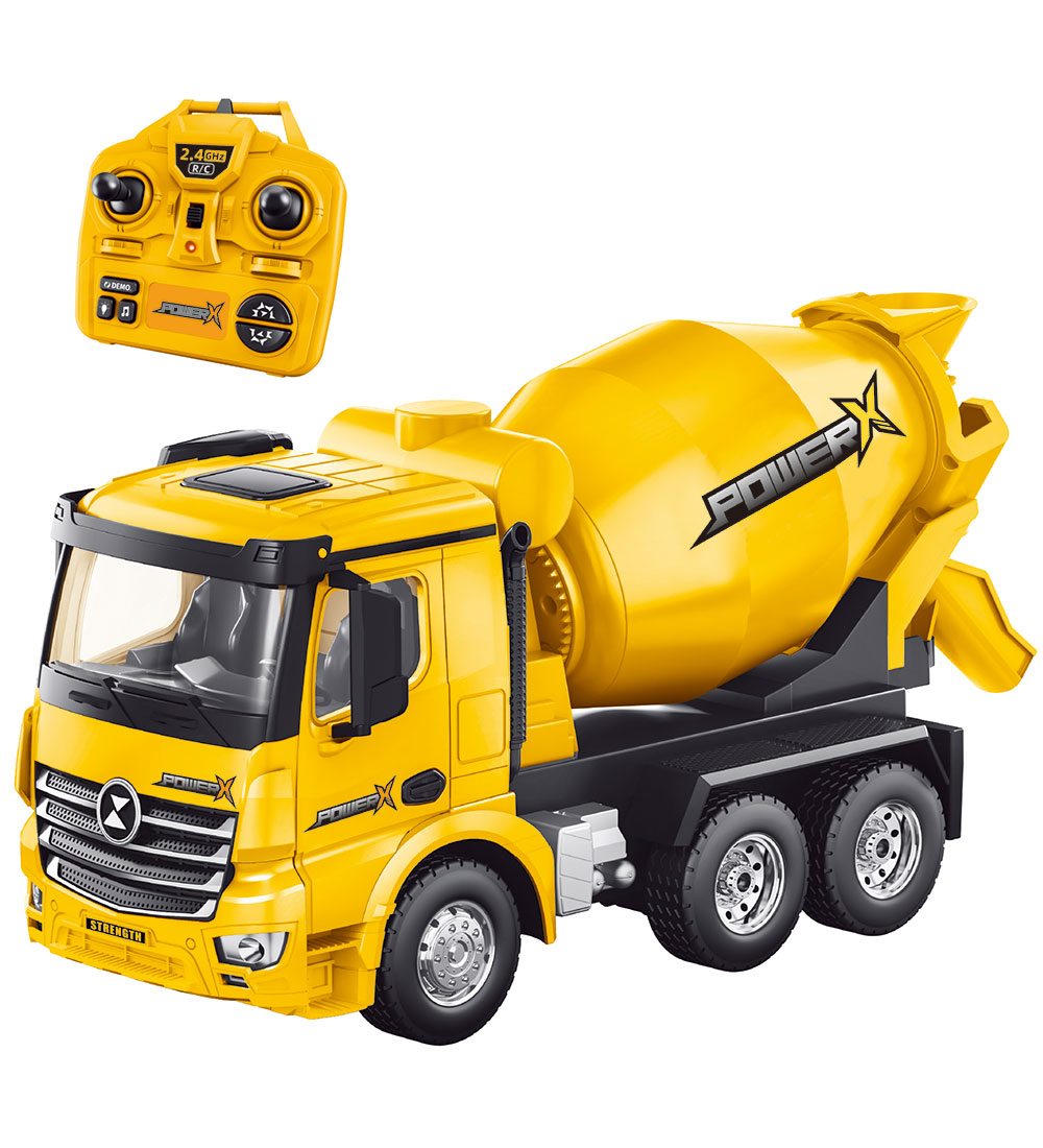 Power X Fernbedienung Zementmischer m. Licht/Ton - Gelb - Power X - One Size - Autos von Power X
