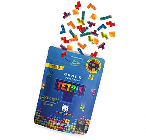 Powerbeärs Gamer PowerUP Tetris Fruit Gummies Pack of 1 Powerbeärs Gamer PowerUP Tetris Fruit Gummies Pack of 1 von Powerbeärs