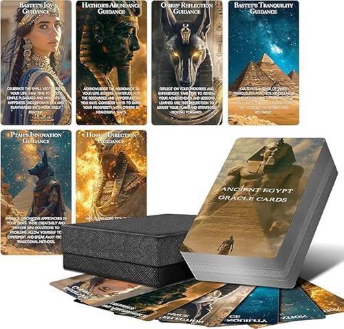 Powerful Alte Ägyptische Orakelkarten, Ägyptische Symbole Orakeldeck für Anfänger, Orakelkarte mit Bedeutungen auf ihnen Powerful Alte Ägyptische Orakelkarten, Ägyptische Symbole Orakeldeck für Anfänger, Orakelkarte mit Bedeutungen auf ihnen von Powerful