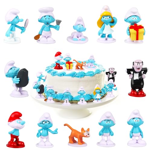 12 Stück Schlümpfe Figuren Set, S-murfs Figur Tortendeko, S-chlumpf Kuchendekoration, Cake Decoration Figures, Cartoon Figur Geburtstag für Kinder Mädchen Junge 12 Stück Schlümpfe Figuren Set, S-murfs Figur Tortendeko, S-chlumpf Kuchendekoration, Cake Decoration Figures, Cartoon Figur Geburtstag für Kinder Mädchen Junge von Powmag