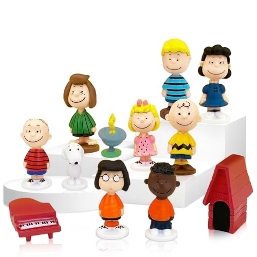 12 Stück Tortendeko Spielzeug, Kuchen Deko Cartoon Kindergeburtstag, Kuchendekoration Kinder, Sn-oopy Figur Set, Kinder Geburtstag Party Torte Deko Supplies 12 Stück Tortendeko Spielzeug, Kuchen Deko Cartoon Kindergeburtstag, Kuchendekoration Kinder, Sn-oopy Figur Set, Kinder Geburtstag Party Torte Deko Supplies von Powmag