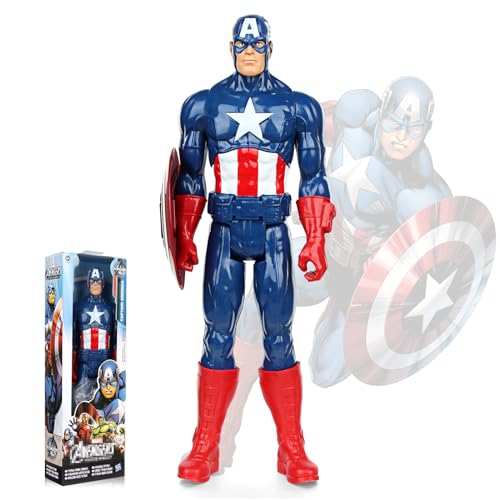 Powmag Captain Figuren Charakter Modell, Hero Figur 30 cm, Actionfiguren Spielzeug Geschenke für Kinder ab 4 Jahren von Powmag