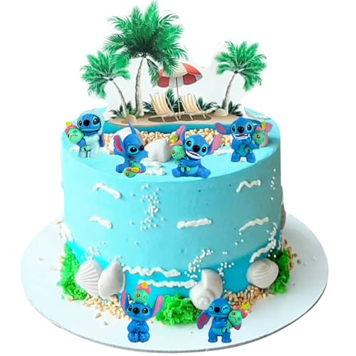 Powmag Figuren Set Stit-ch-Tortendeko, Geburtstag Deko Figuren für Torte, Kindergeburtstag Kuchenfiguren Cake Topper, Kuchen Dekoration für Geschenke, Partygeschenke, Spielzeug von Powmag