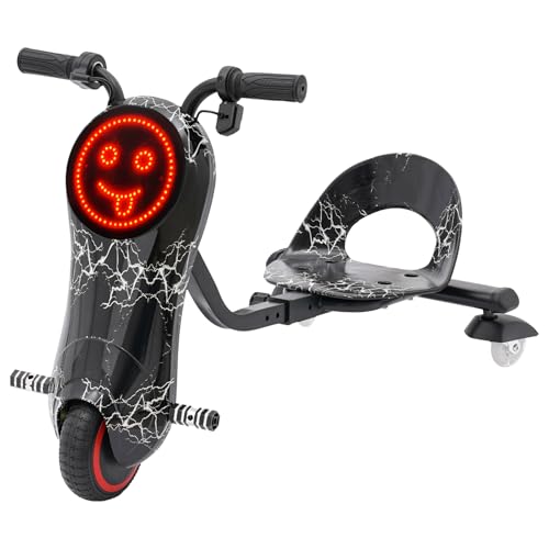 Kinder Elektro Drift Scooter 360° Drift Kart 180 Watt Motor Drift Trike 3 Geschwindigkeiten Led-Beleuchtung Crazy Cart Bluetooth Drift Dreirad Einstellbare Länge Elektro Gokart Tragkraft 50 Kg Kinder Elektro Drift Scooter 360° Drift Kart 180 Watt Motor Drift Trike 3 Geschwindigkeiten Led-Beleuchtung Crazy Cart Bluetooth Drift Dreirad Einstellbare Länge Elektro Gokart Tragkraft 50 Kg von Poyujkyhr
