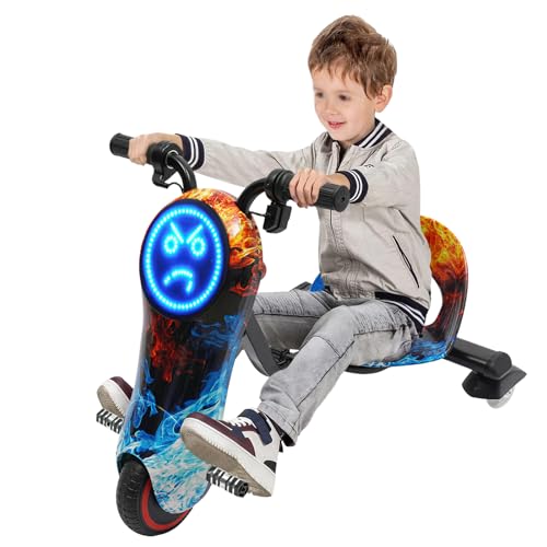 Kinder Elektro Drift Scooter 360 Grad Drift Cart 3 Geschwindigkeitsstufen 180 Watt Motor 12 Km/H Drift Trike LED-Lauflicht Vorne Bluetooth Gokart Elektrisch Einstellbare Länge Drift Kart 50Kg Kinder Elektro Drift Scooter 360 Grad Drift Cart 3 Geschwindigkeitsstufen 180 Watt Motor 12 Km/H Drift Trike LED-Lauflicht Vorne Bluetooth Gokart Elektrisch Einstellbare Länge Drift Kart 50Kg von Poyujkyhr