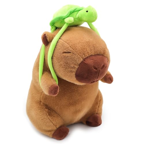 Poywuo Capybara Plüschtier Kuscheltier 23cm, Plush Capibara Wasserschwein Kinder für Karneval Geburtstag Geschenk von Poywuo
