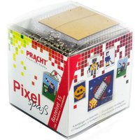 Pixel Bastelset 15 Smiley, Roboter, Eishockeyspieler, Fußballspieler, Rakete von Pracht Creatives Hobby GmbH