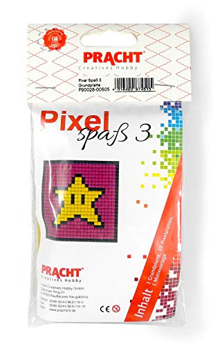 Pixel P90028-00505 Spaß Bastelset Stern, kleines Pixelbild auf Grundplatte, kinderleichtes Stecksystem, ohne Bügeln und Kleben, Steinchen aus Biokunststoff, ideal für Kinder Pixel P90028-00505 Spaß Bastelset Stern, kleines Pixelbild auf Grundplatte, kinderleichtes Stecksystem, ohne Bügeln und Kleben, Steinchen aus Biokunststoff, ideal für Kinder von Pracht Creatives Hobby