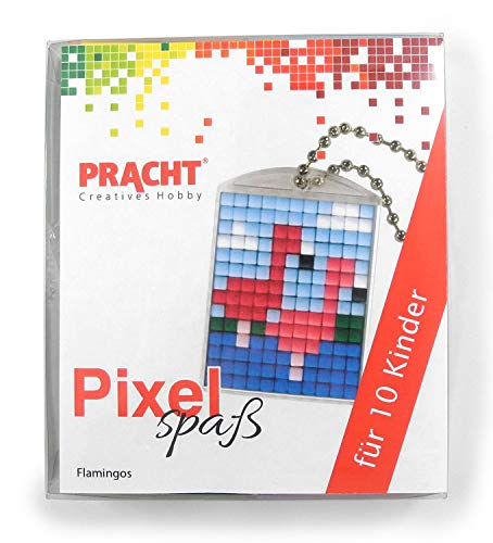 Pixel P90058-10501 Spaß Bastelset Flamingo, mit 10 Medaillons zum Pixeln, einfaches Stecksystem ohne Bügeln und Kleben, für Kindergeburtstag, Bastelnachmittag, Schulen und Kitas Pixel P90058-10501 Spaß Bastelset Flamingo, mit 10 Medaillons zum Pixeln, einfaches Stecksystem ohne Bügeln und Kleben, für Kindergeburtstag, Bastelnachmittag, Schulen und Kitas von Pracht Creatives Hobby