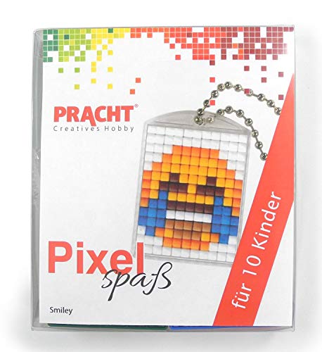 Pixel P90058-13501 Spaß Bastelset Smiley, mit 10 Medaillons zum Pixeln, einfaches Stecksystem ohne Bügeln und Kleben, für Kindergeburtstag, Bastelnachmittag, Schulen und Kitas Pixel P90058-13501 Spaß Bastelset Smiley, mit 10 Medaillons zum Pixeln, einfaches Stecksystem ohne Bügeln und Kleben, für Kindergeburtstag, Bastelnachmittag, Schulen und Kitas von Pracht Creatives Hobby