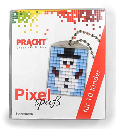 Pixel P90058-17501 Spaß Bastelset Schneemann, mit 10 Medaillons zum Pixeln, einfaches Stecksystem ohne Bügeln und Kleben, für Kindergeburtstag, Bastelnachmittag, Schulen und Kitas Pixel P90058-17501 Spaß Bastelset Schneemann, mit 10 Medaillons zum Pixeln, einfaches Stecksystem ohne Bügeln und Kleben, für Kindergeburtstag, Bastelnachmittag, Schulen und Kitas von Pracht Creatives Hobby