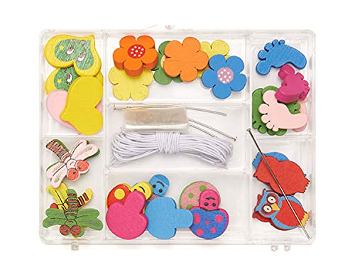 Pracht Creatives Hobby 0855-211 Holzperlen Mix in verschiedenen Formen und Farben sortiert, mit weißer Kordel zum Auffädeln, zum Basteln von Ketten, Armbändern und anderem Schmuck Pracht Creatives Hobby 0855-211 Holzperlen Mix in verschiedenen Formen und Farben sortiert, mit weißer Kordel zum Auffädeln, zum Basteln von Ketten, Armbändern und anderem Schmuck von Pracht Creatives Hobby